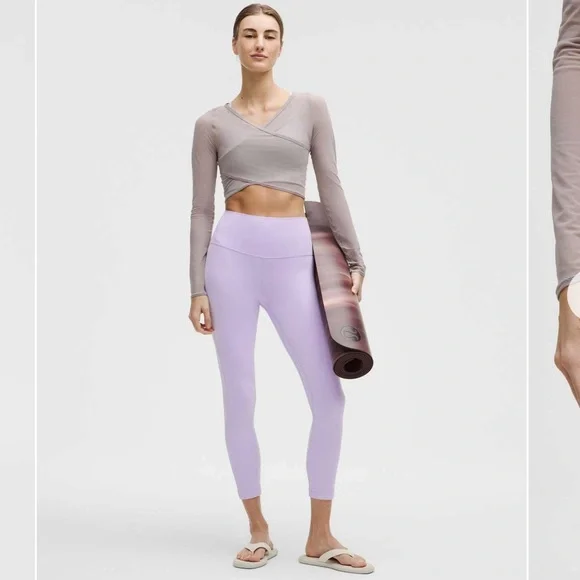 NWT/EUC Lululemon Matching Align Purple Set. Size 4 - Picture 10 of 10